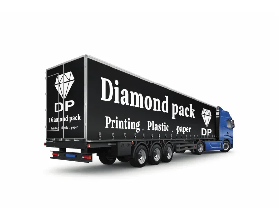 Diamond Pack branded delivery truck